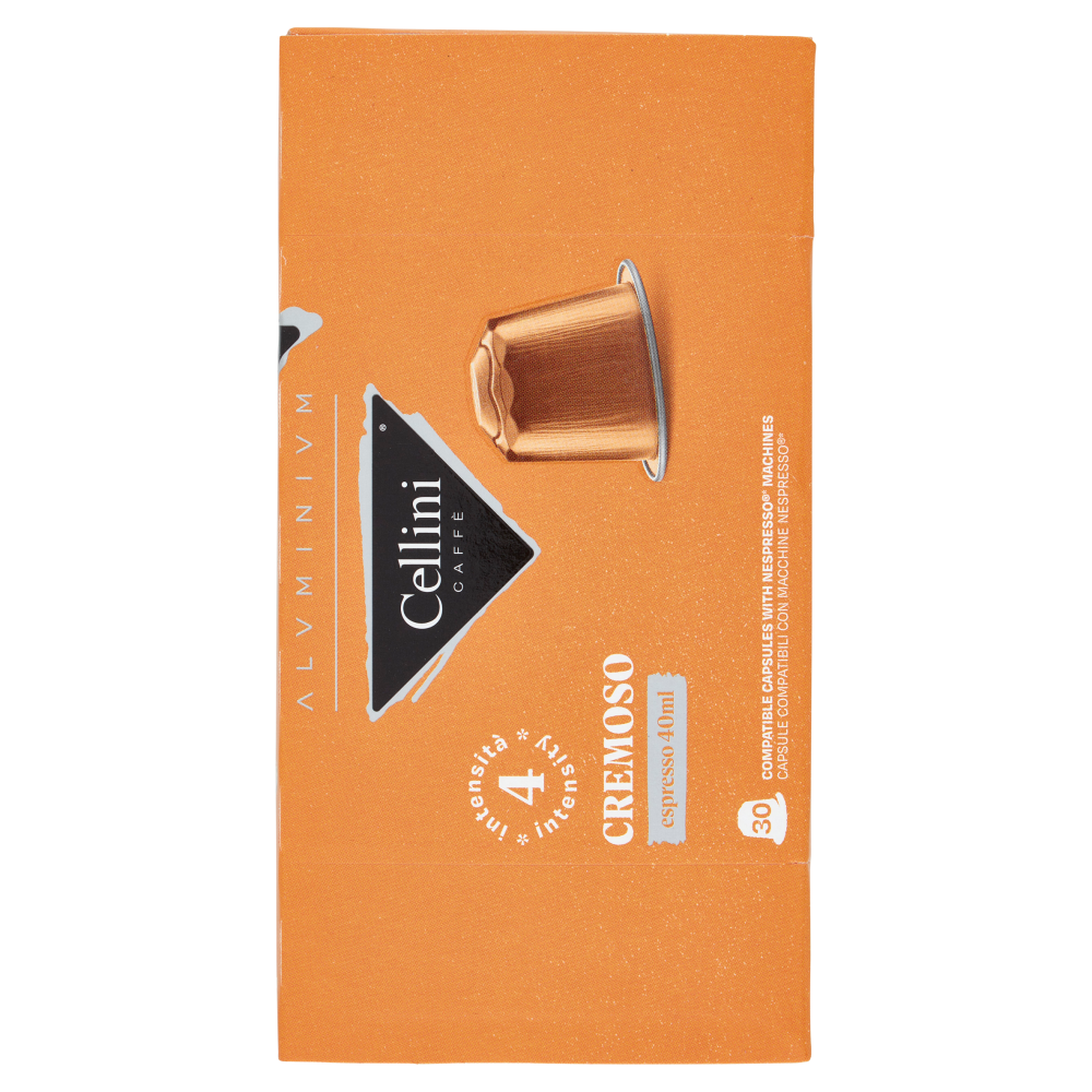 Cellini Caff&egrave; Aluminium Cremoso espresso 30 Capsule Compatibili 165 g