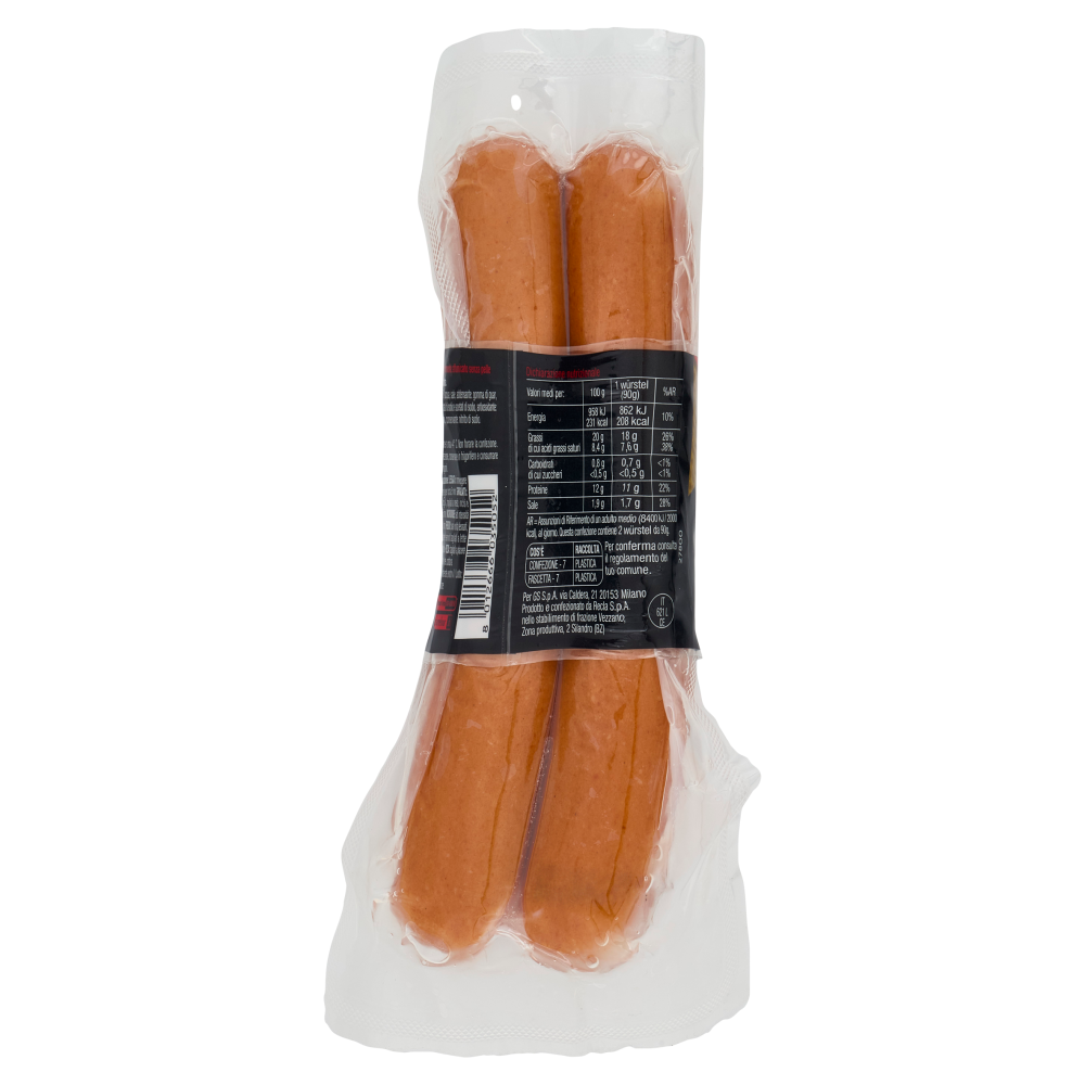 Carrefour Selection Wiener Würstel di puro suino 2 x 90 g