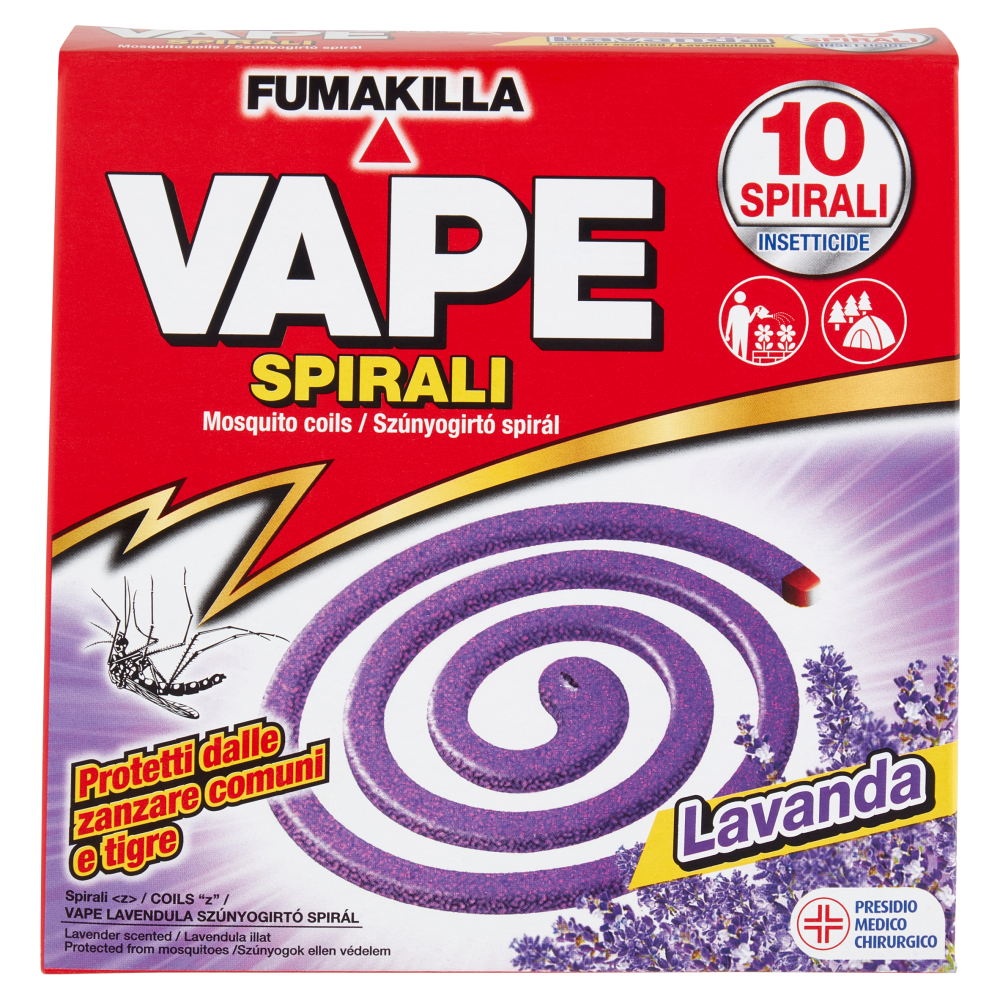 VAPE Spirali Lavanda 10 pz