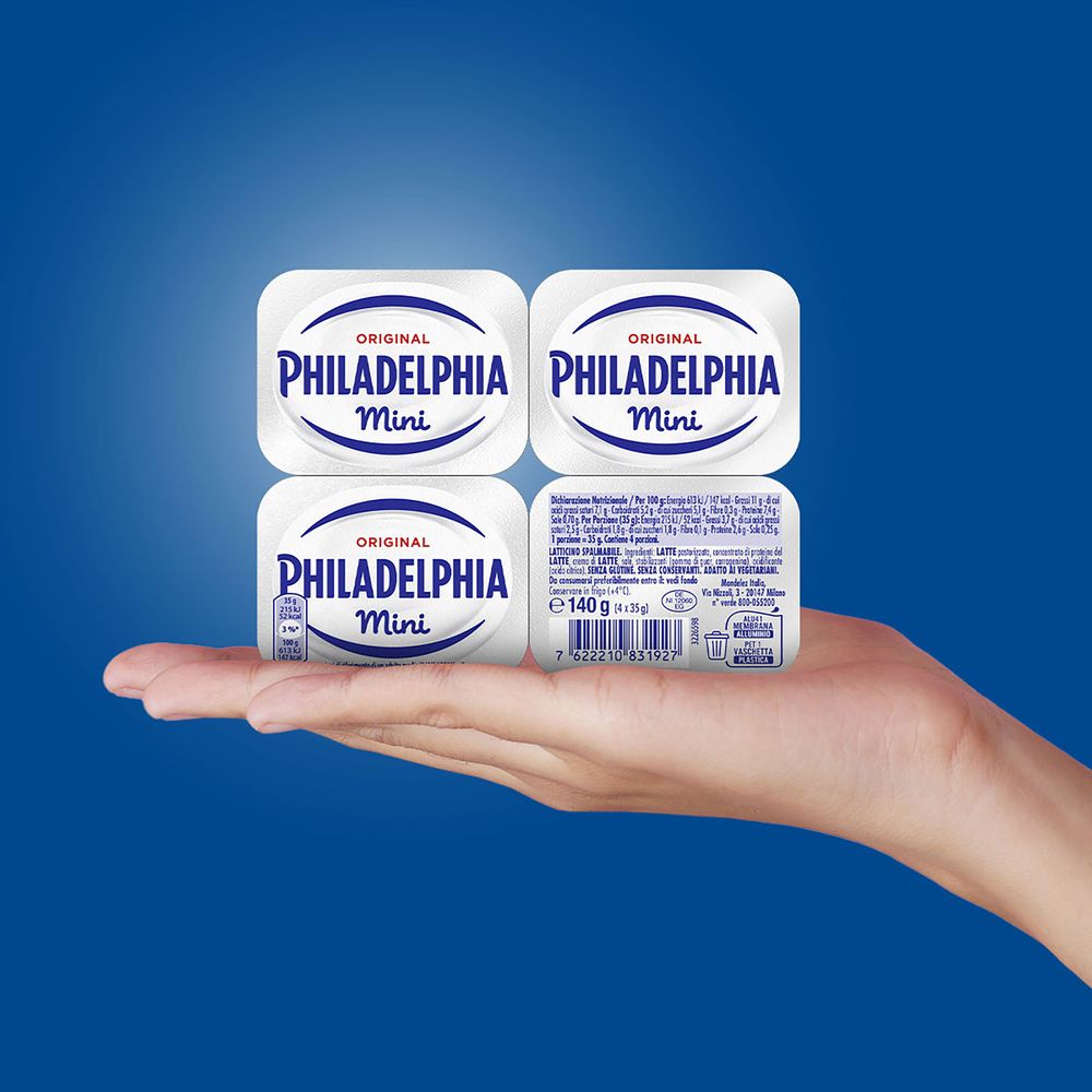 Philadelphia Original Formaggio Fresco cremoso 4 Mini Vaschette da 35g
