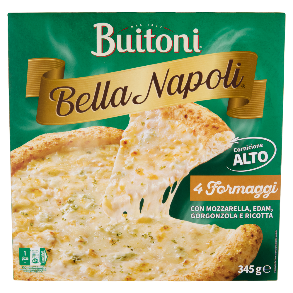 Buitoni Bella Napoli 4 Formaggi Pizza surgelata 345g