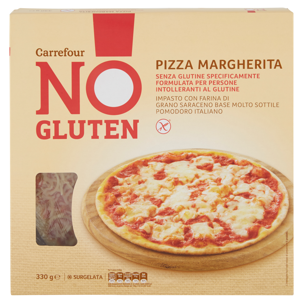 Carrefour No Gluten! Pizza Margherita Surgelata 330 g Carrefour
