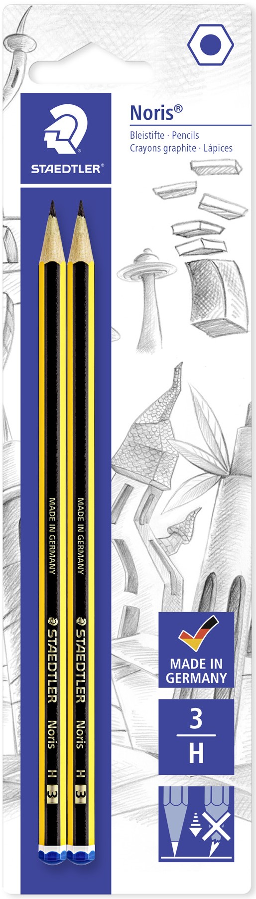 Staedtler 2 matite noris 3=H