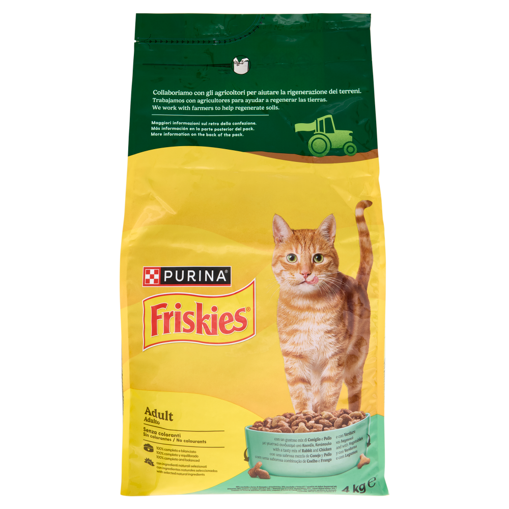 PURINA FRISKIES Adult Coniglio e Pollo e con Verdure 4kg