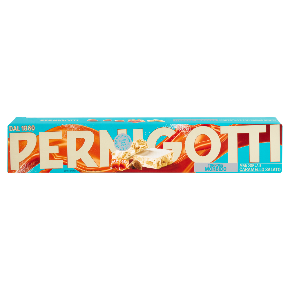 Pernigotti Torrone Morbido Mandorla e Caramello Salato 235 g