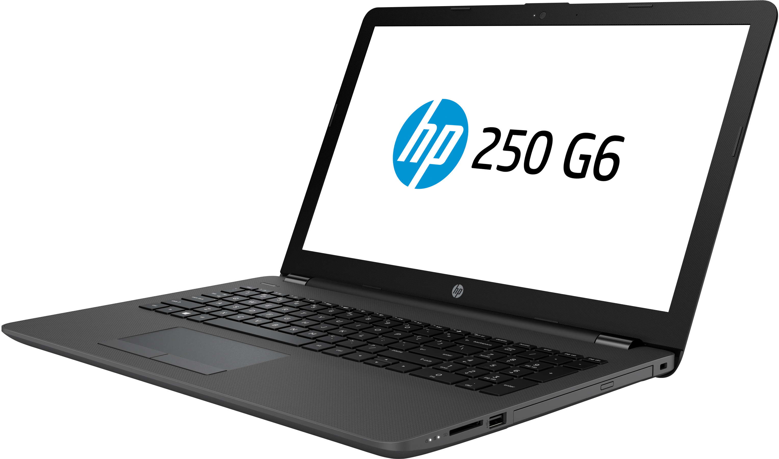 HP 250 G6 Intel&reg; Core&trade; i3 i3-7020U Computer portatile 39,6 cm (15.6") HD 4 GB DDR4-SDRAM 500 GB HDD Wi-Fi 5 (802.11ac) FreeDOS Nero