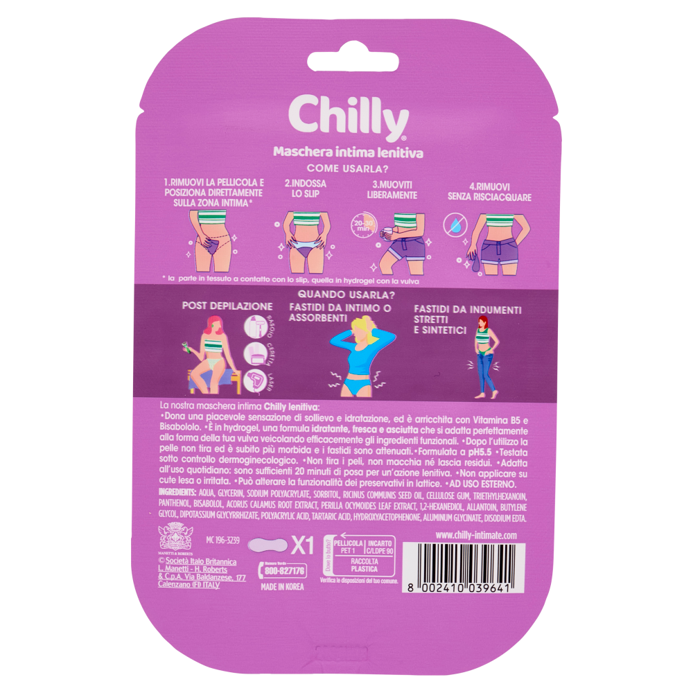 Chilly lenitiva Maschera Intima 1 pz