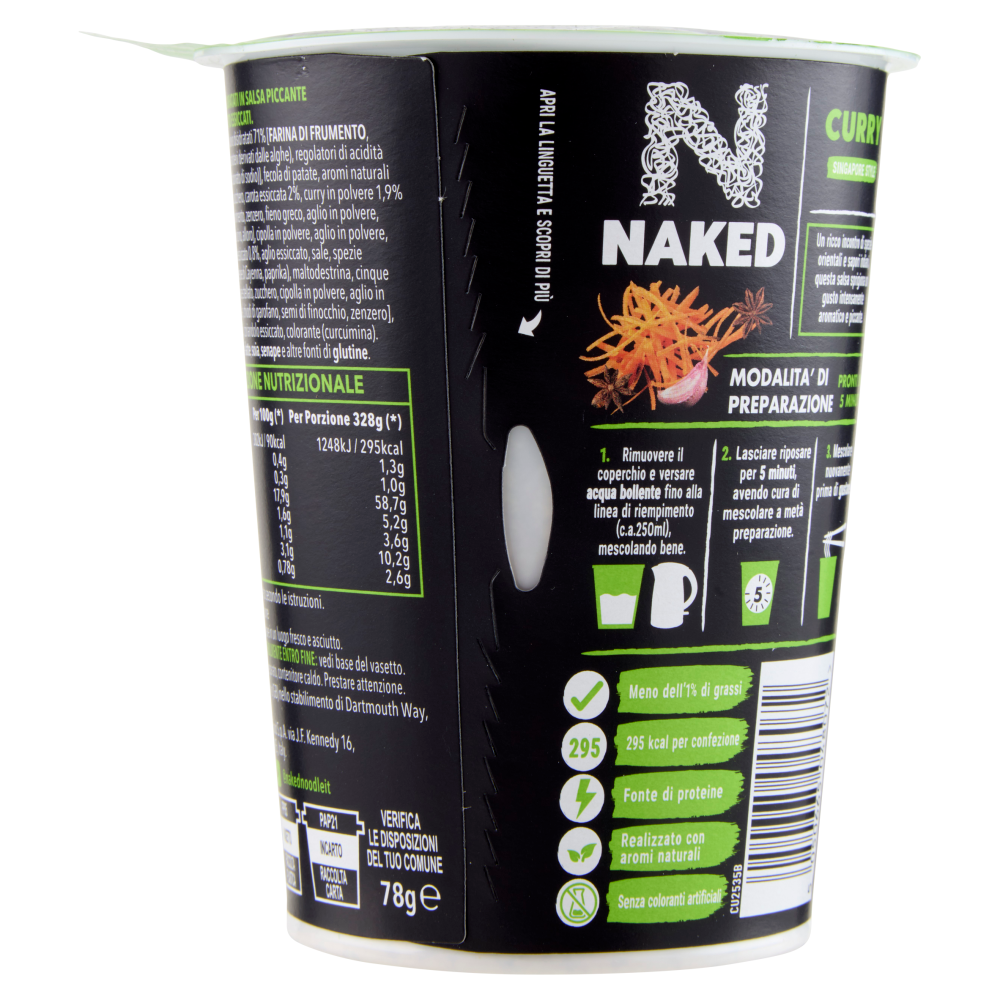 Naked Singapore Style Curry Noodles 78 g