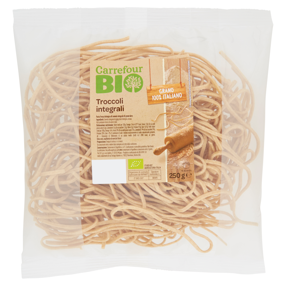 Carrefour Bio Troccoli integrali 250 g