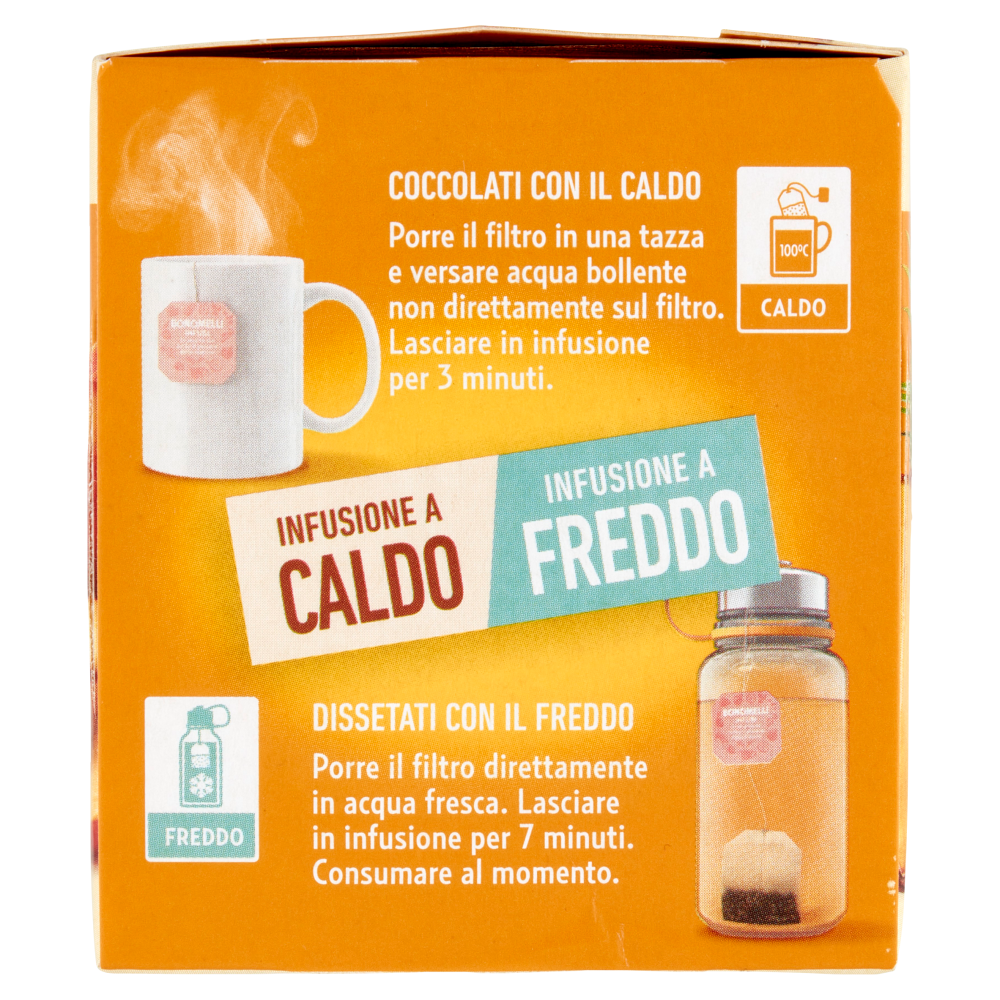 Bonomelli Infusi Fruttosi 100% Naturali Ananas e Pesca 12 Filtri 24 g