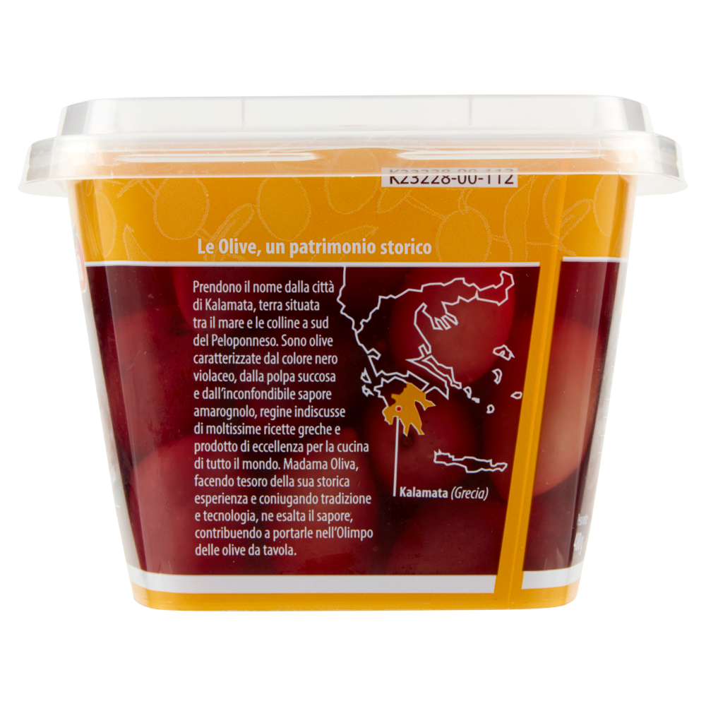 Madama Oliva il Frutto di Grecia Olive Kalamon Nere 480 g