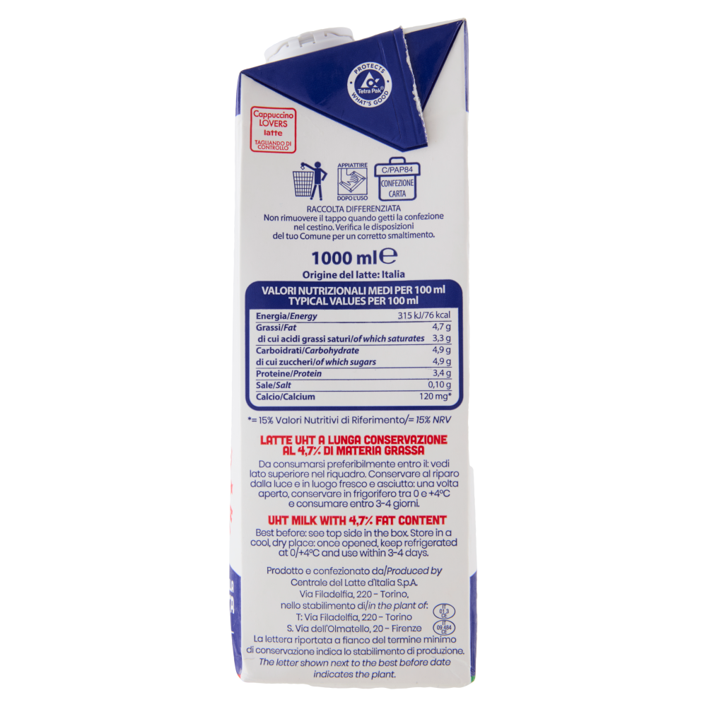 Cappuccino Lovers Latte 1 Litro