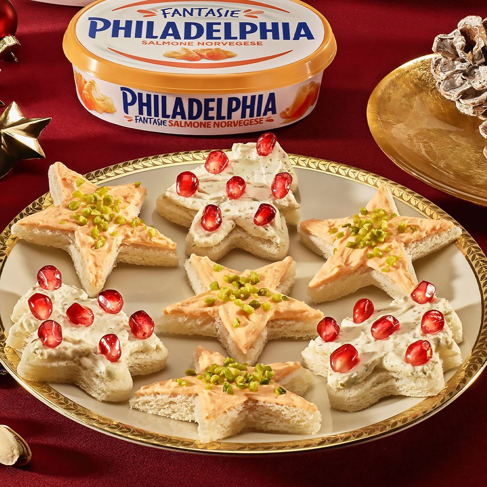 Philadelphia Fantasie al Salmone Norvegese Latticino Fresco e Cremoso Vaschetta 150g