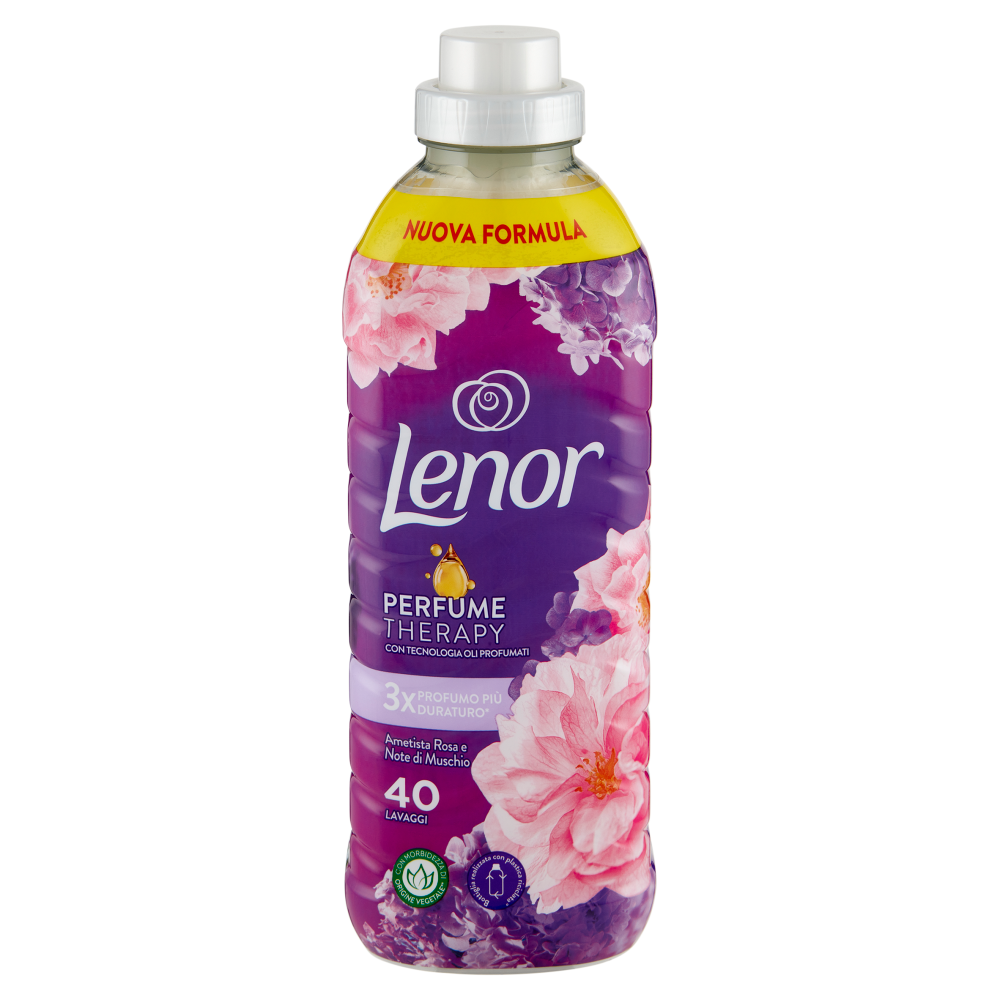 Lenor Ammorbidente Lavatrice Concentrato, Ametista Rosa e Note di Muschio, 40 Lavaggi 840 ml