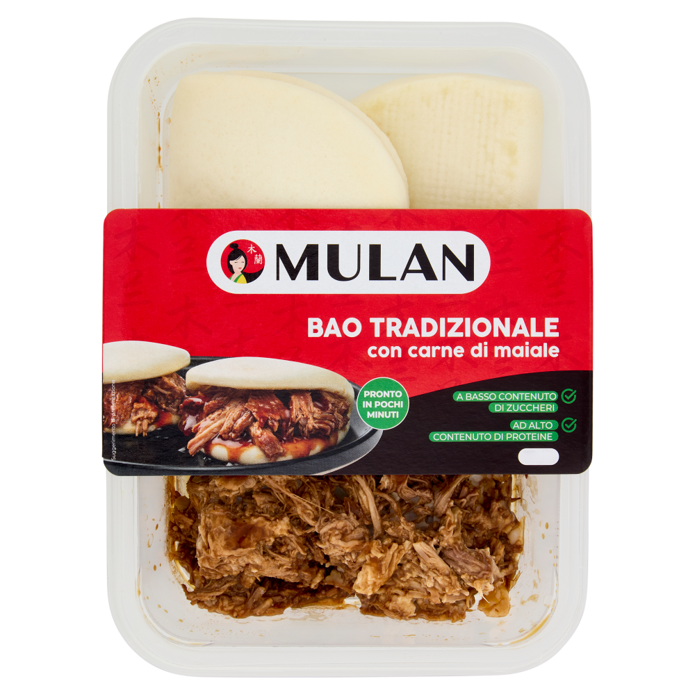 Mulan Bao Tradizionale con carne di maiale 180 g
