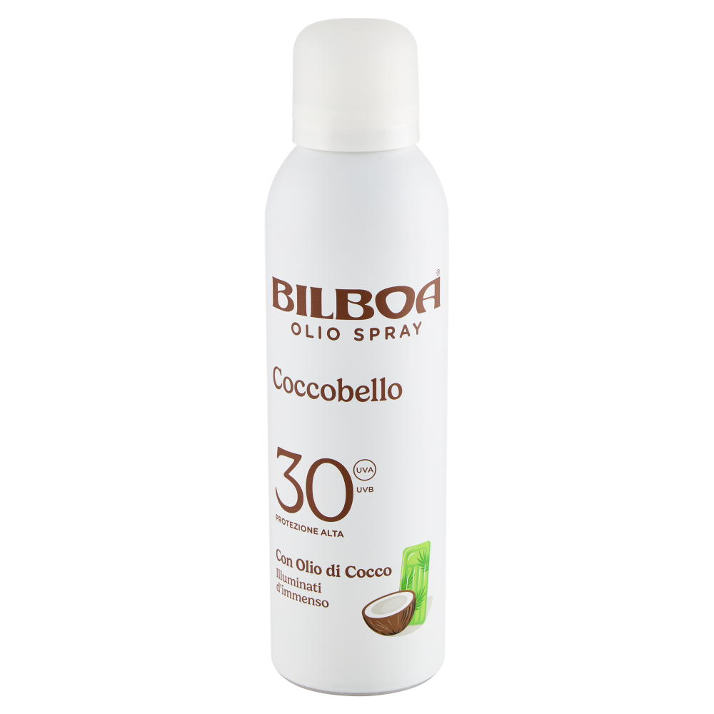 Bilboa Coccobello Olio Spray 30 Protezione Alta con Olio di Cocco 150 ml