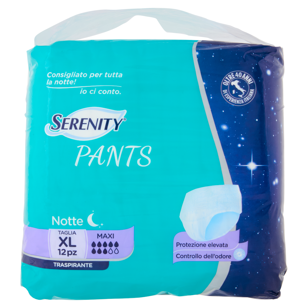 Serenity Pants Notte Traspirante Taglia XL 12 pz