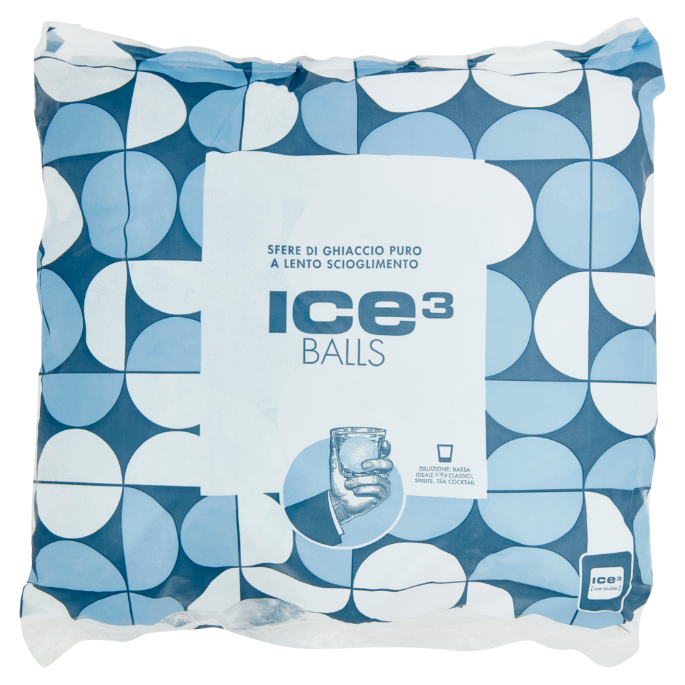 ice cube Ice³ Balls Sfere di Ghiaccio Puro a Lento Scioglimento 1 kg
