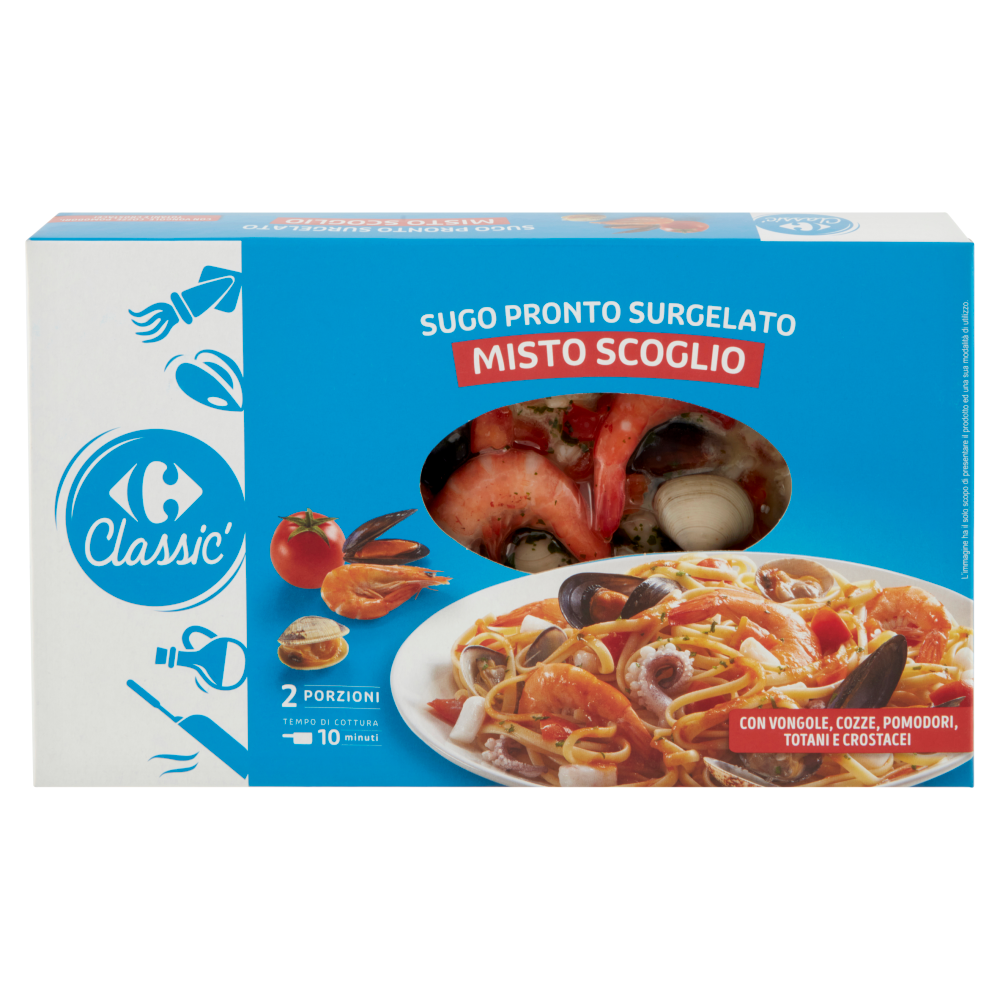 Carrefour Classic Sugo Pronto Surgelato Misto Scoglio 350 g