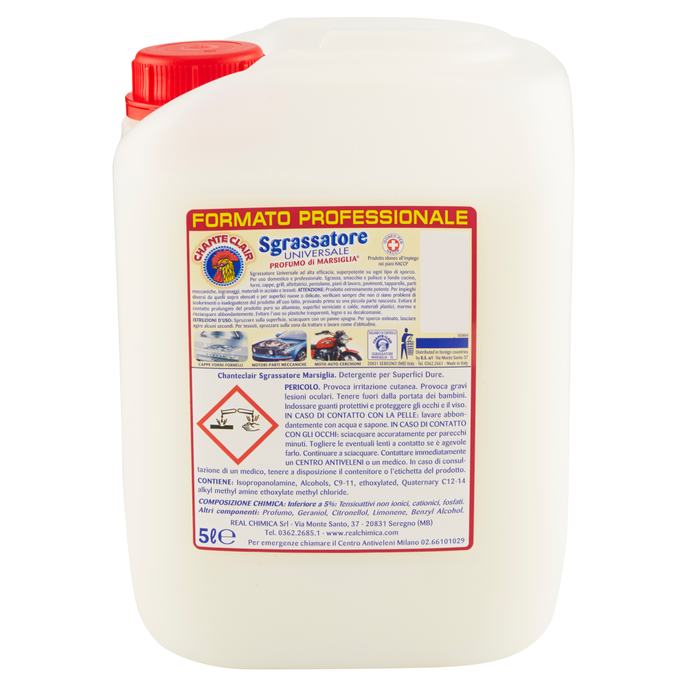 Chanteclair Sgrassatore Universale Profumo di Marsiglia Tanica 5 l