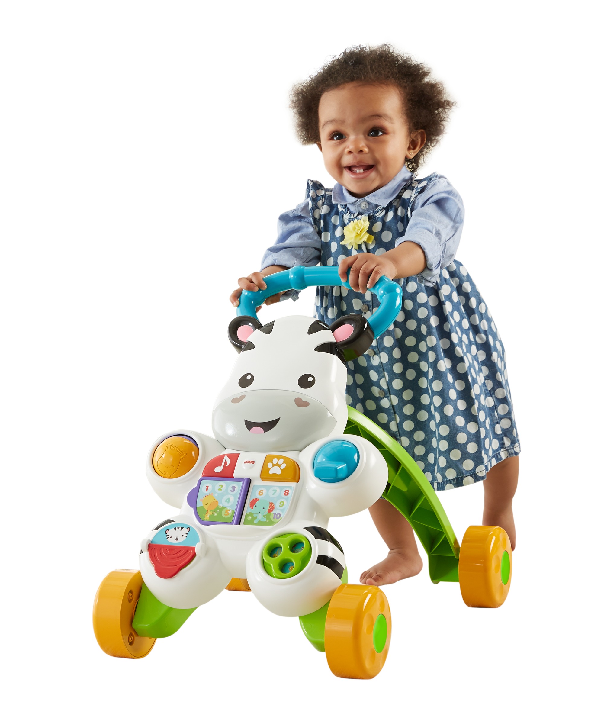 Fisher-Price Scimmietta Viola Primi Passi, Giocattolo Per L'Apprendimento Per Neonati Con Musica E Luci, Versione Italiana