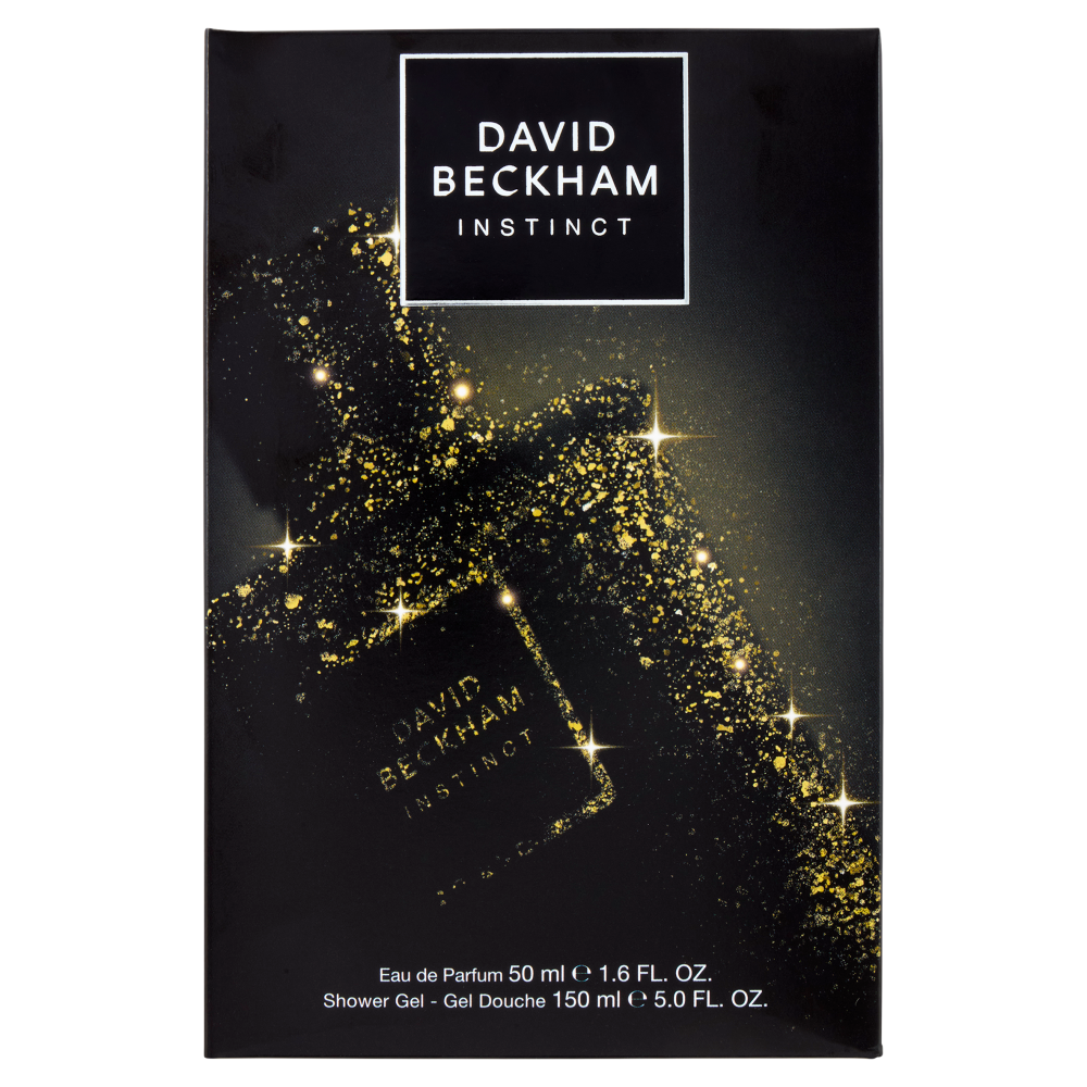 David Beckham Xmas25 Maschile Eau de Parfum 50 ml + Shower Gel 150 ml Instinct 