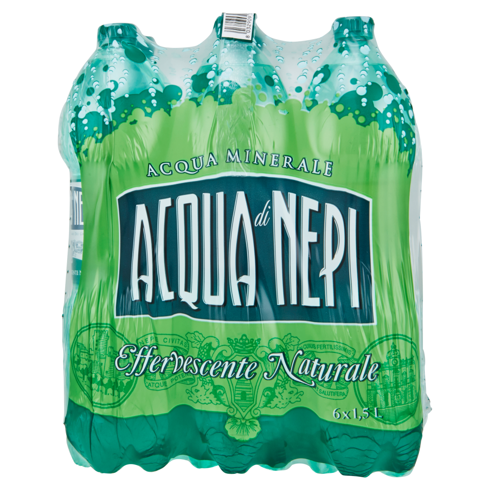 Acqua di Nepi Acqua Minerale Effervescente Naturale Pet 6 x 1,5 L