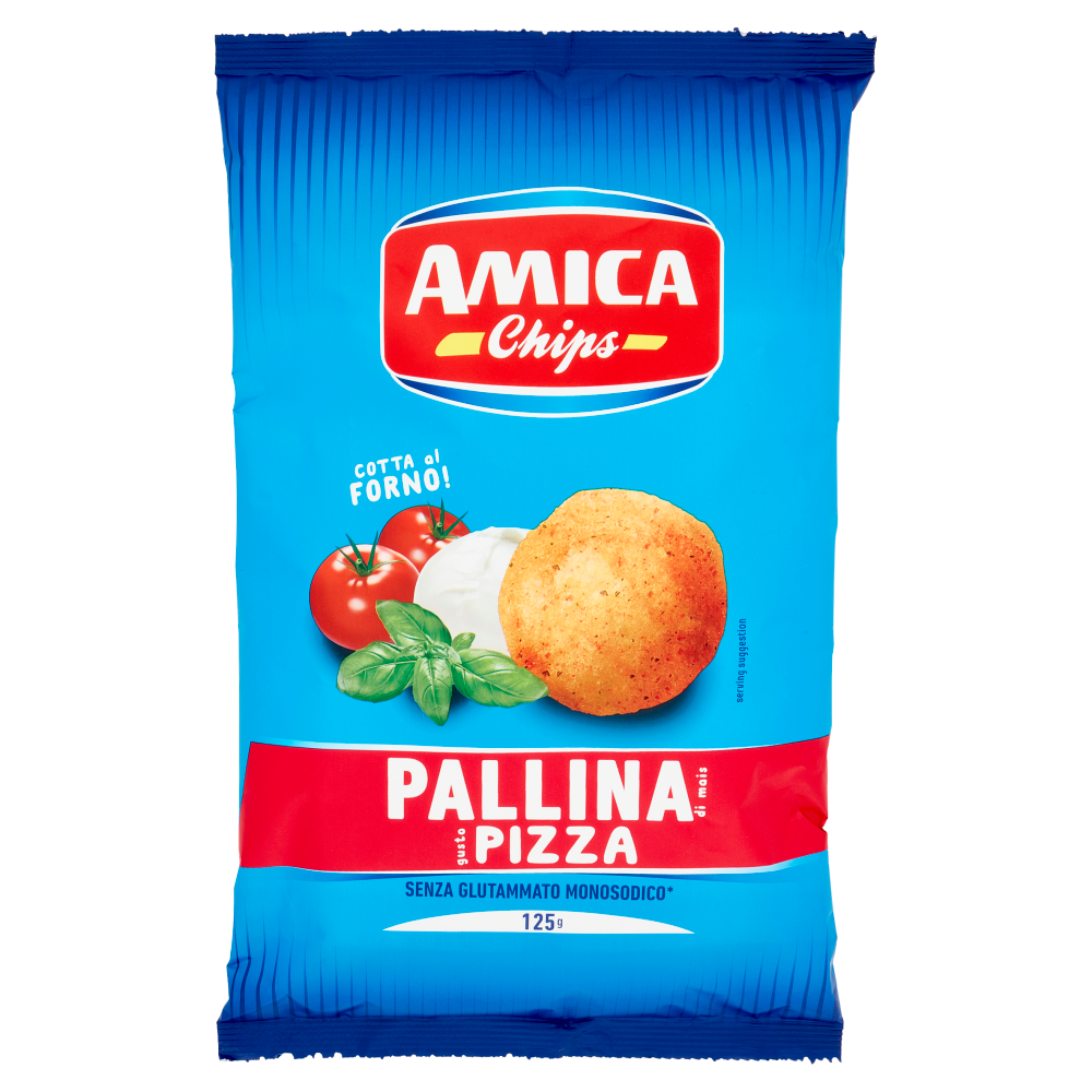 Amica Chips Pallina di mais gusto Pizza 125 g