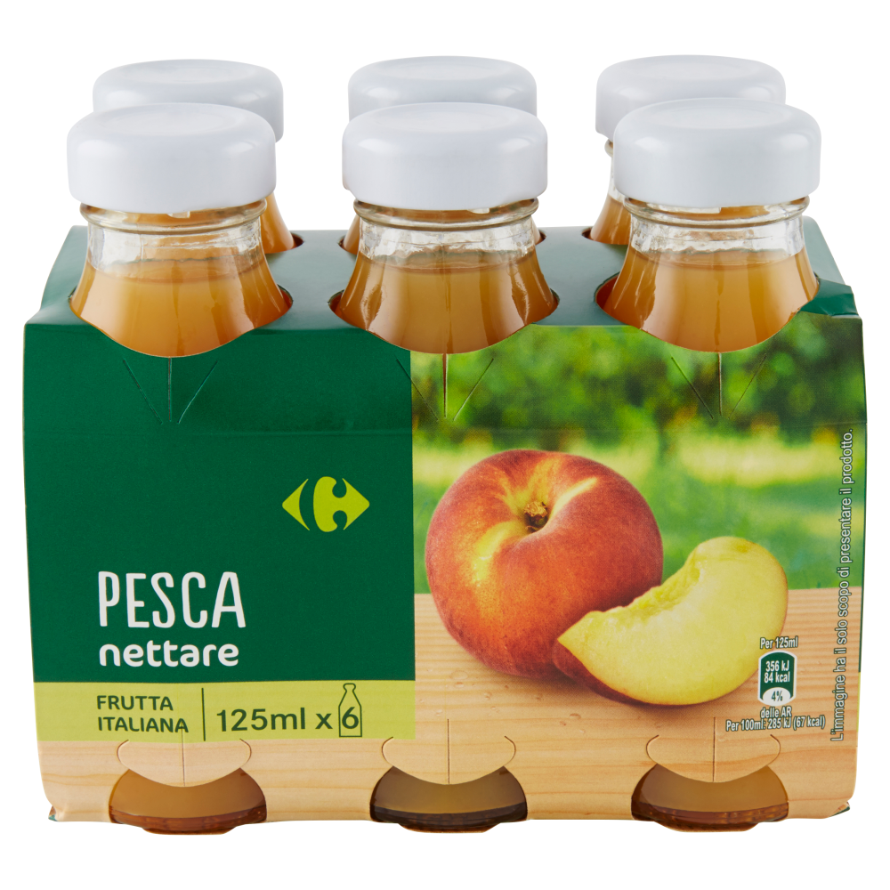 Carrefour Pesca nettare 6 x 125 ml