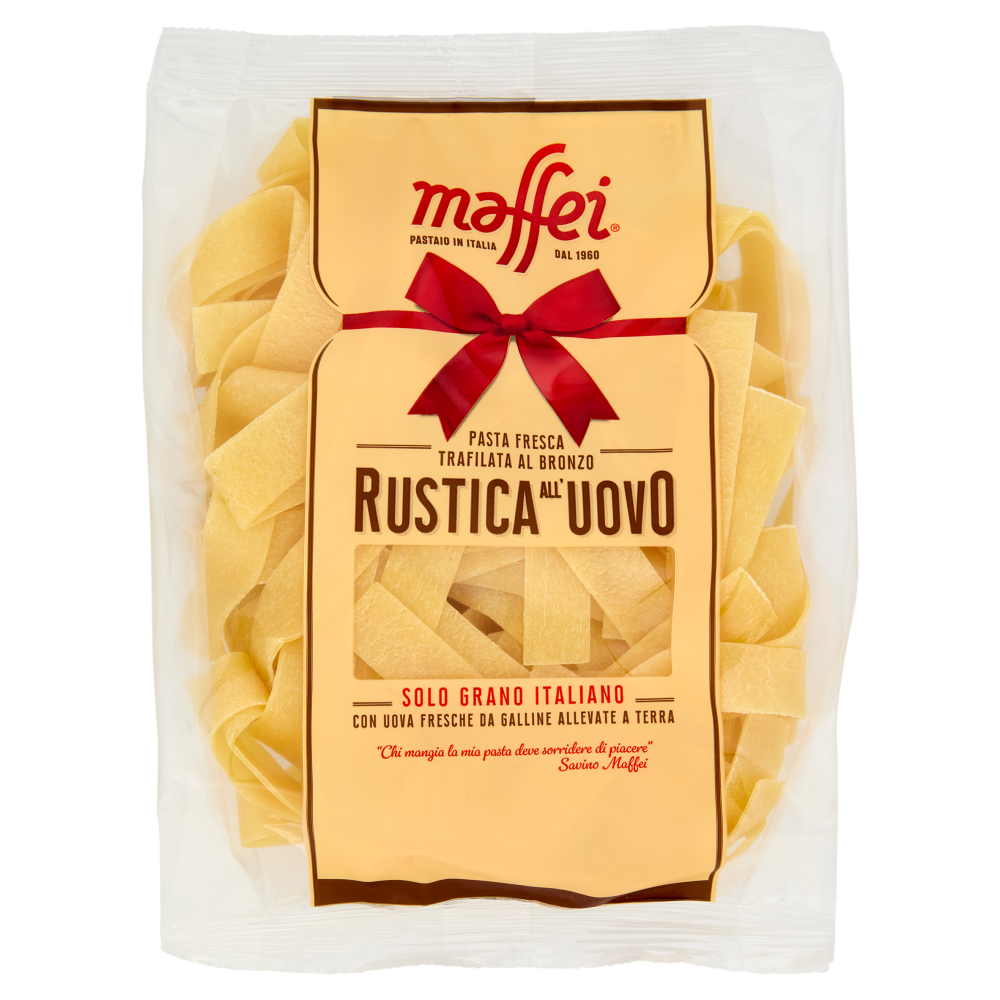 maffei Pasta Fresca Trafilata al Bronzo Rustica all'Uovo Pappardelle 250 g