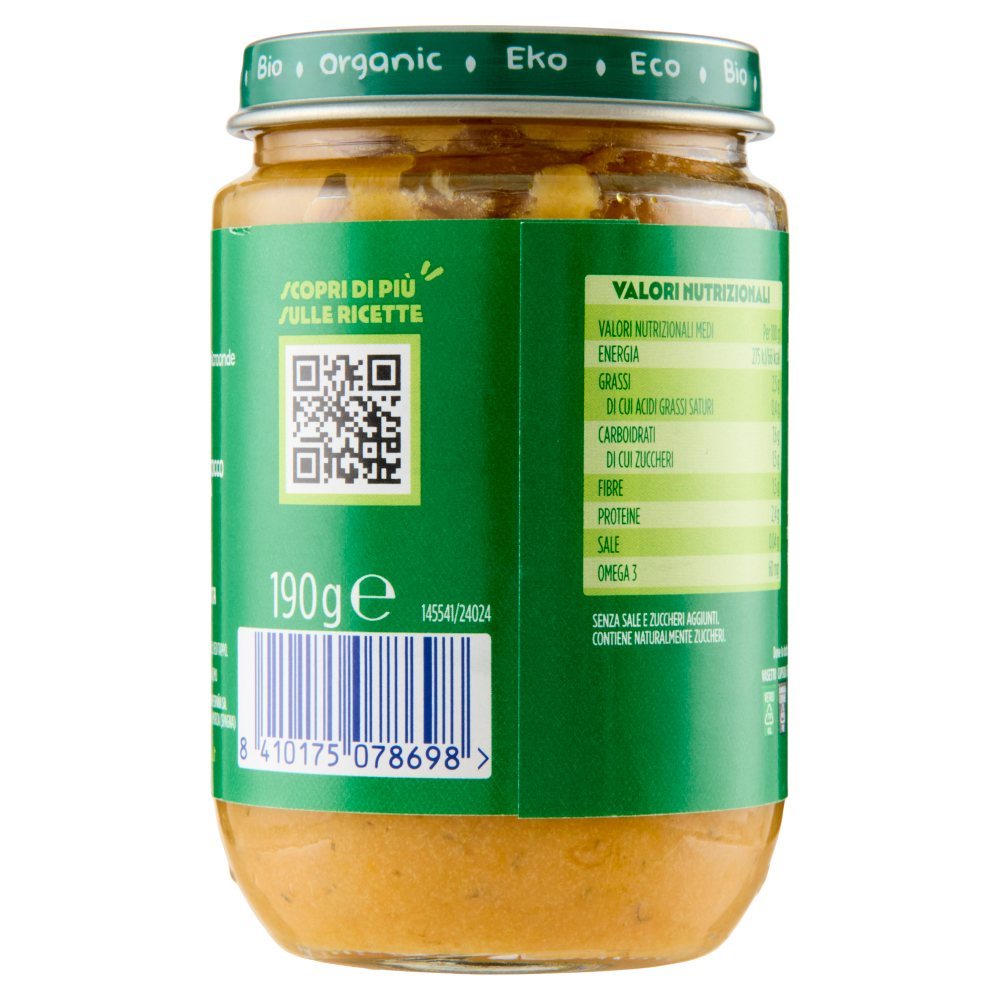 Hero Solo Bio Patate, Carote e Salmone 190 g