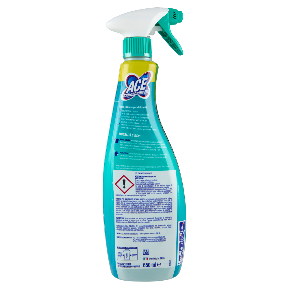 Ace Candeggina Più Gentile +Oxygen 650 ml