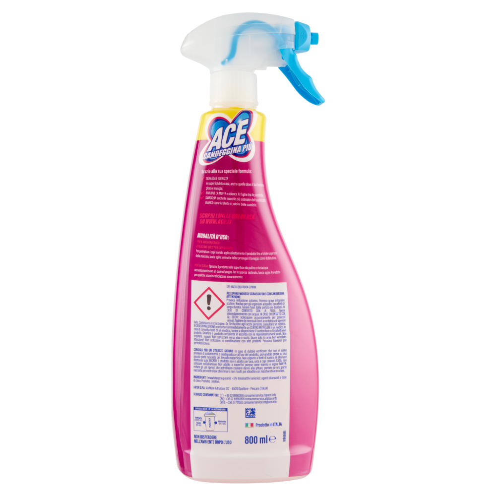 Ace Candeggina Più +Mousse 800 ml
