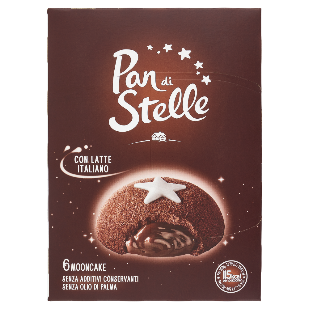 Pan di Stelle Mooncake Tortino al Cioccolato 6 pezzi 210g