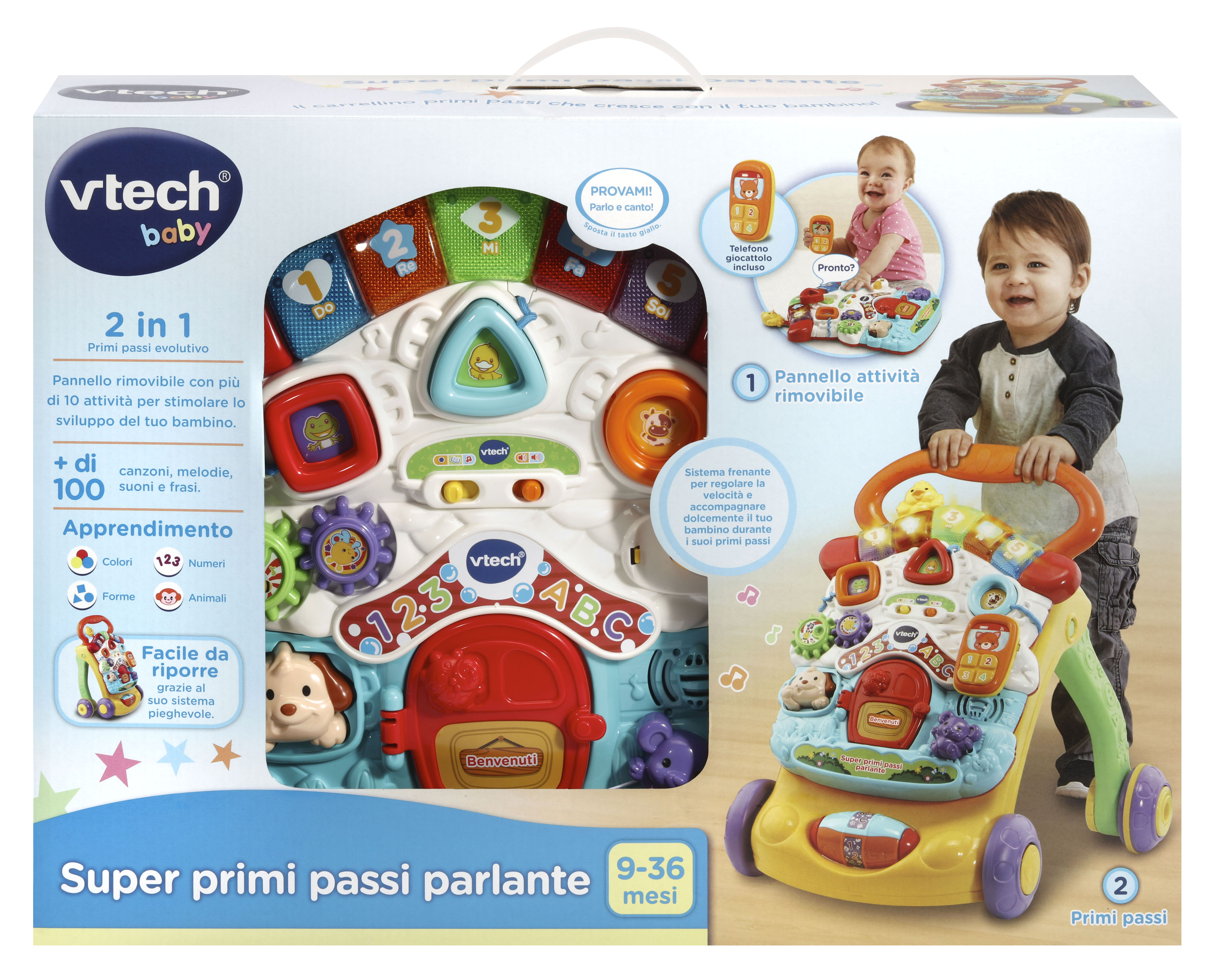 VTech Baby Super Primi Passi Parlante 2 in 1
