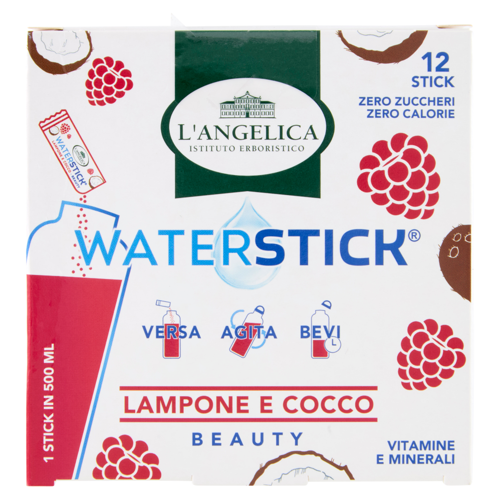 L'Angelica Waterstick Lampone e Cocco Beauty 12 x 2 g