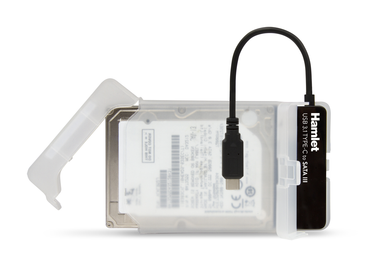 Hamlet Adattatore USB 3.1 Type-C to SATA III per collegare hard disk o unit&agrave; SSD con Serial ATA