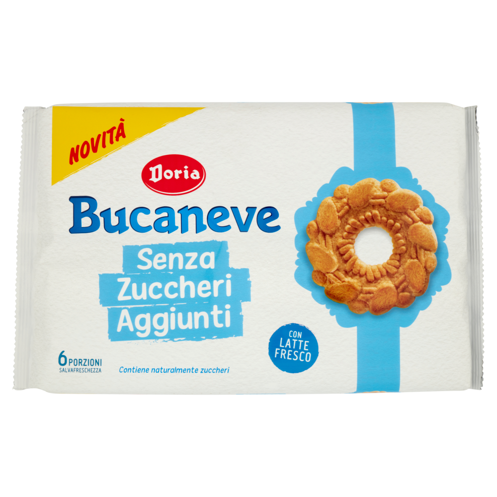 Doria Bucaneve Senza Zuccheri Aggiunti 6 x 45,6 g
