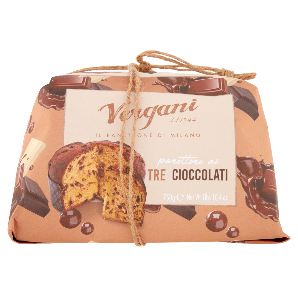Vergani panettone ai Tre Cioccolati 750 g