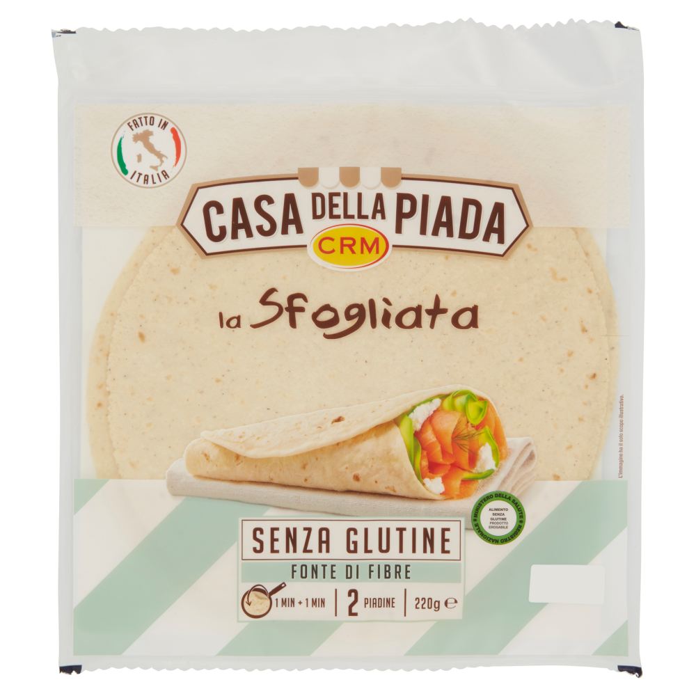 Casa della Piada la Sfogliata Senza Glutine 2 Piadine 220 g