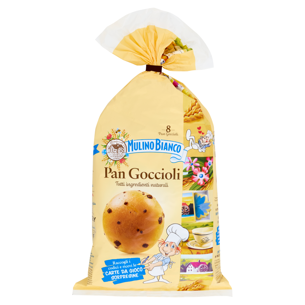 Mulino Bianco Pan Goccioli Merenda senza Additivi Conservanti 8 pezzi 336g