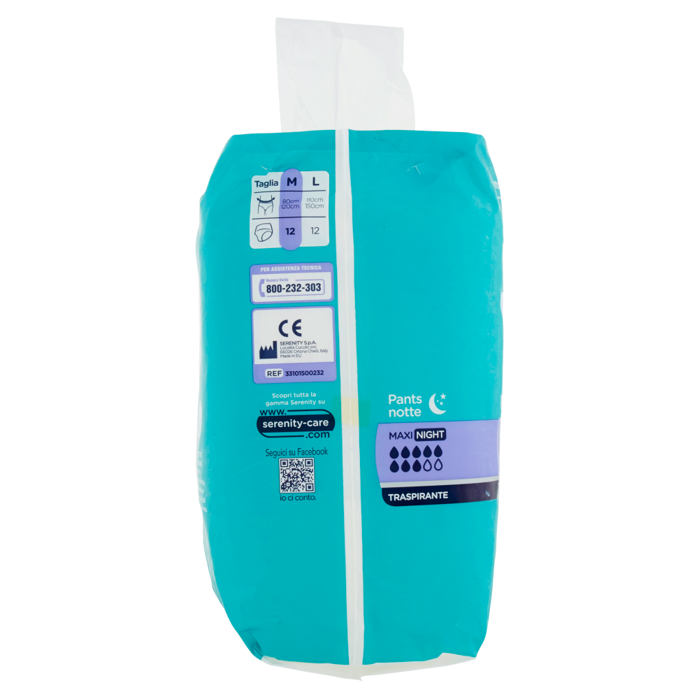 Serenity Pants notte Traspirante Maxi Night Taglia M 12 pz