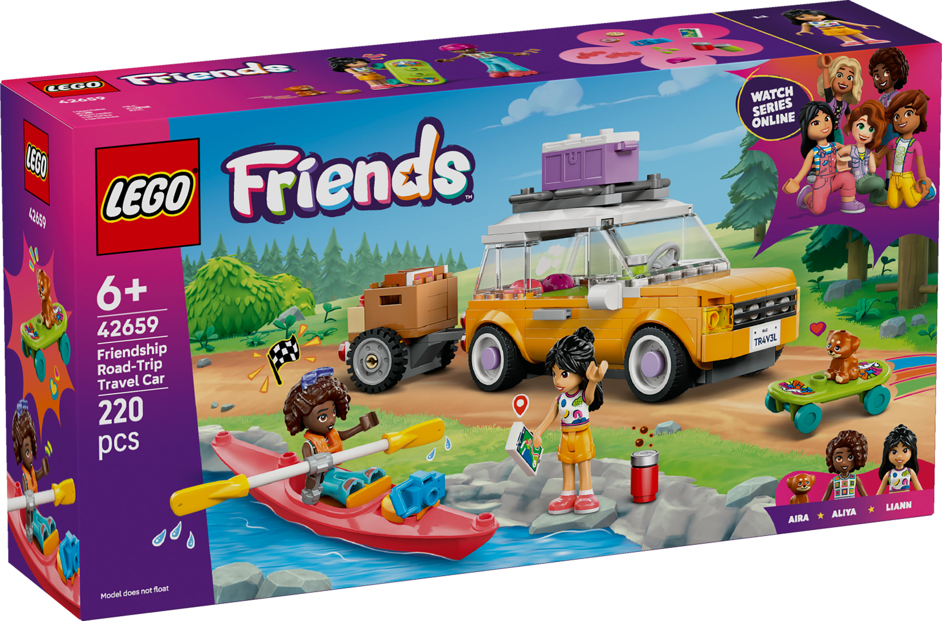 LEGO Friends Viaggio in auto con il cucciolo