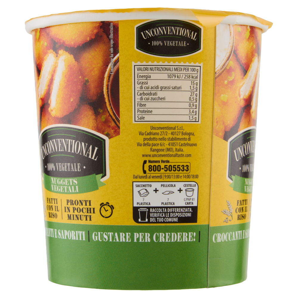 Unconventional Nuggets Vegetali 200 g