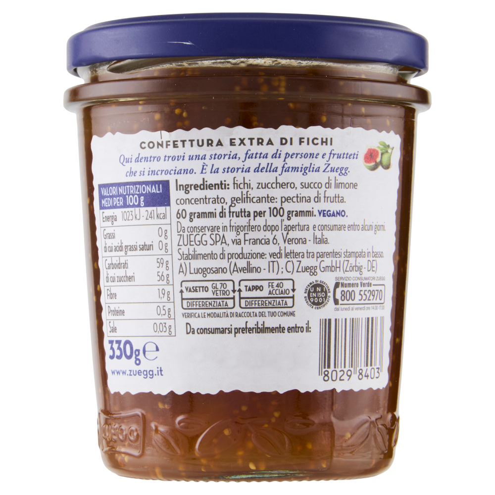 Zuegg I frutteti di Oswald Zuegg Fichi 330 g