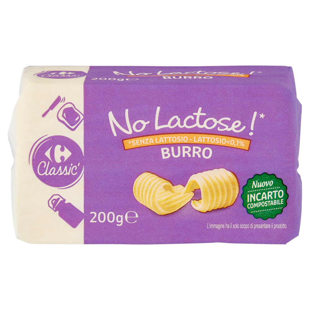 Carrefour Classic No Lactose!* Burro 200 g