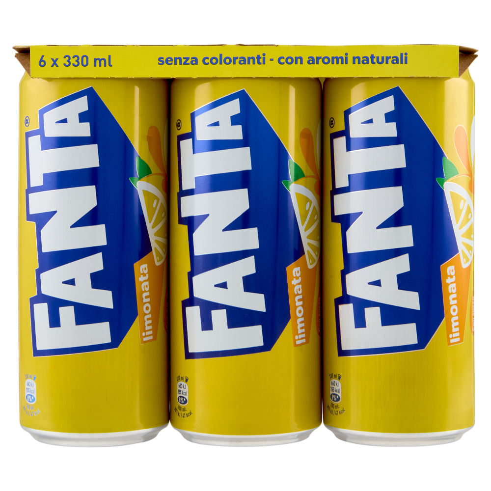 Fanta limonata Sleek Can 6 X 33 cl