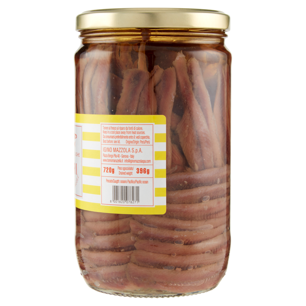 Capri Filetti di Acciughe all'Olio di Girasole 720 g