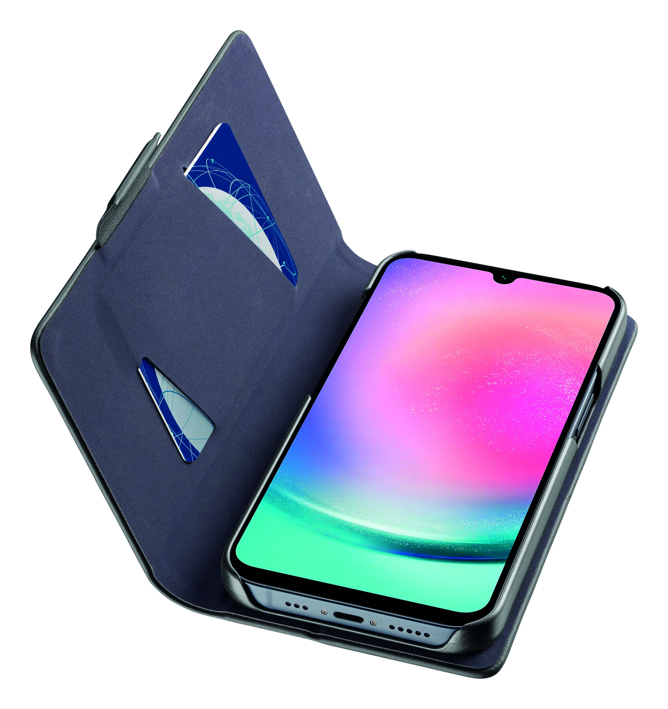 Cellularline Book - Galaxy A25 La protezione essenziale con chiusura di sicurezza magnetica