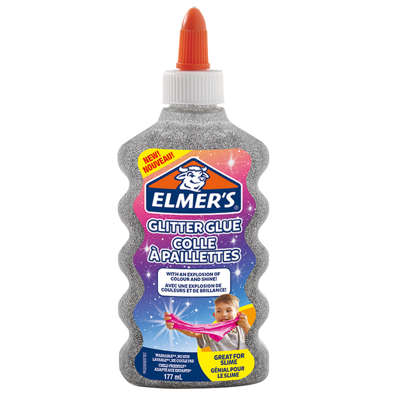 Elmer's Colla liquida glitterata argento